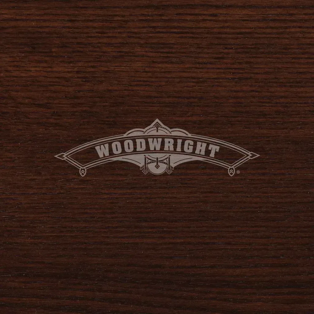 Dark wood grain background with 