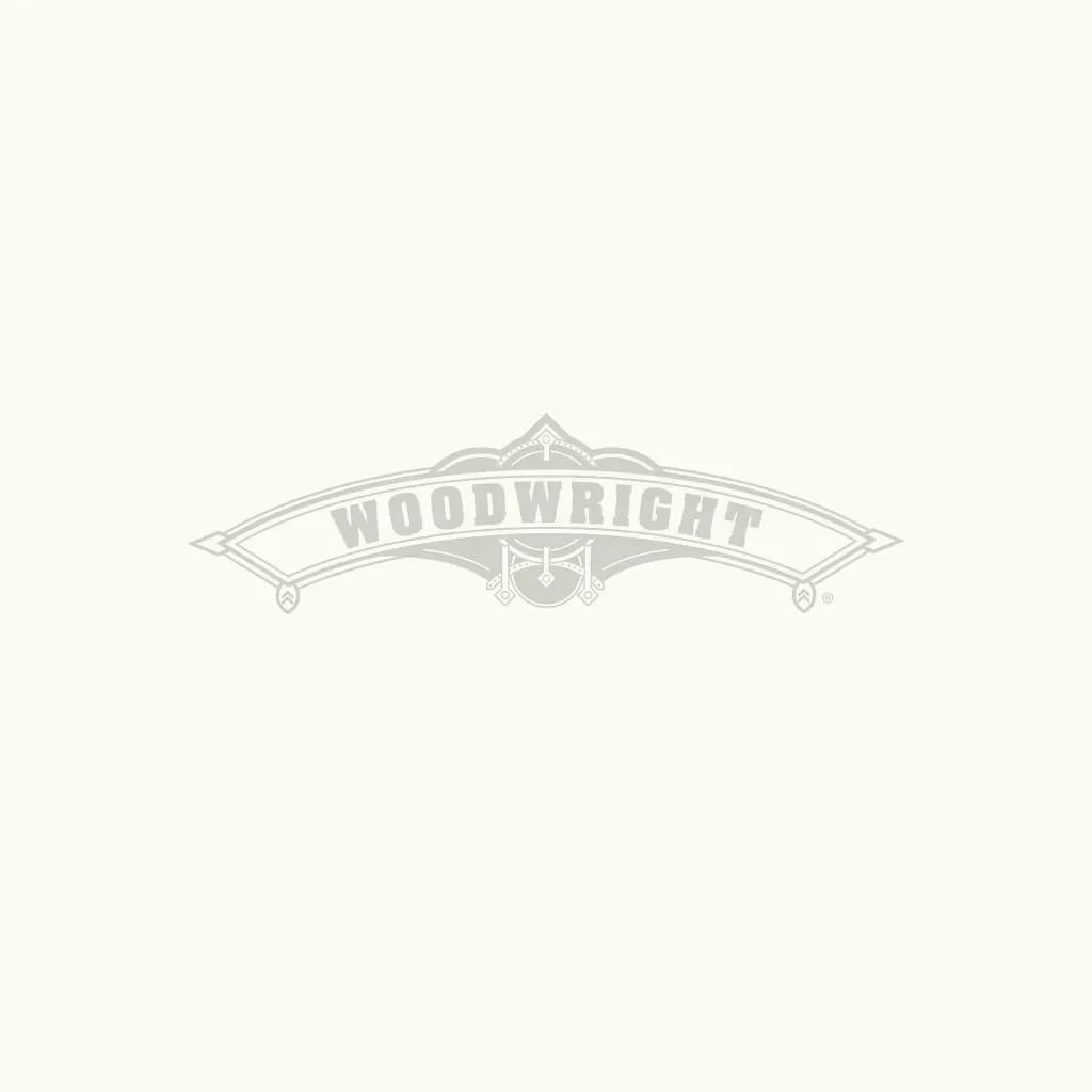Woodwright logo in silver on a light background.