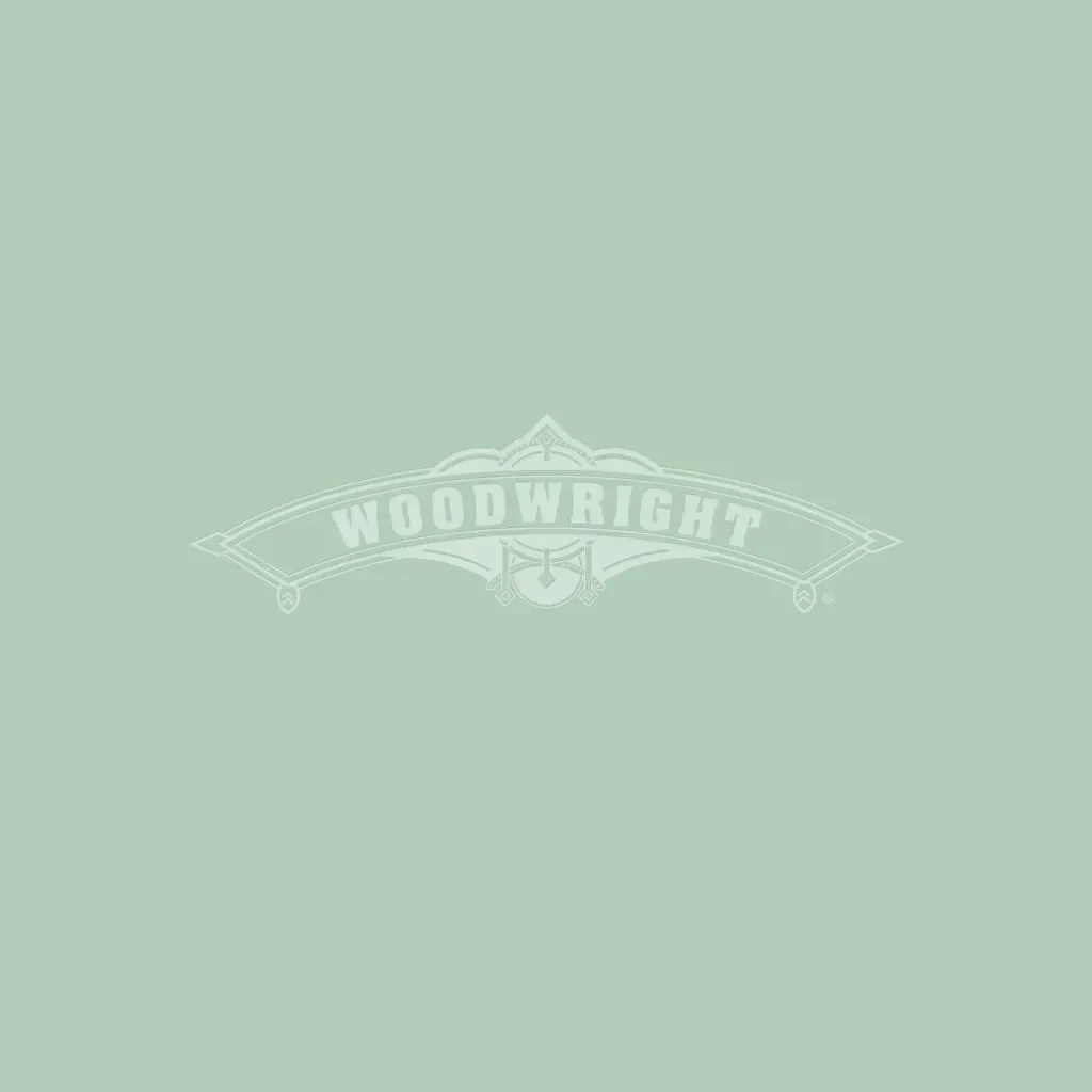 Woodwright logo on a light green background.