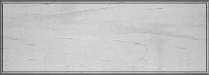 A rectangular, gray frame borders a light gray, textured surface.