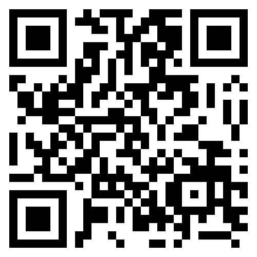 A black and white QR code.