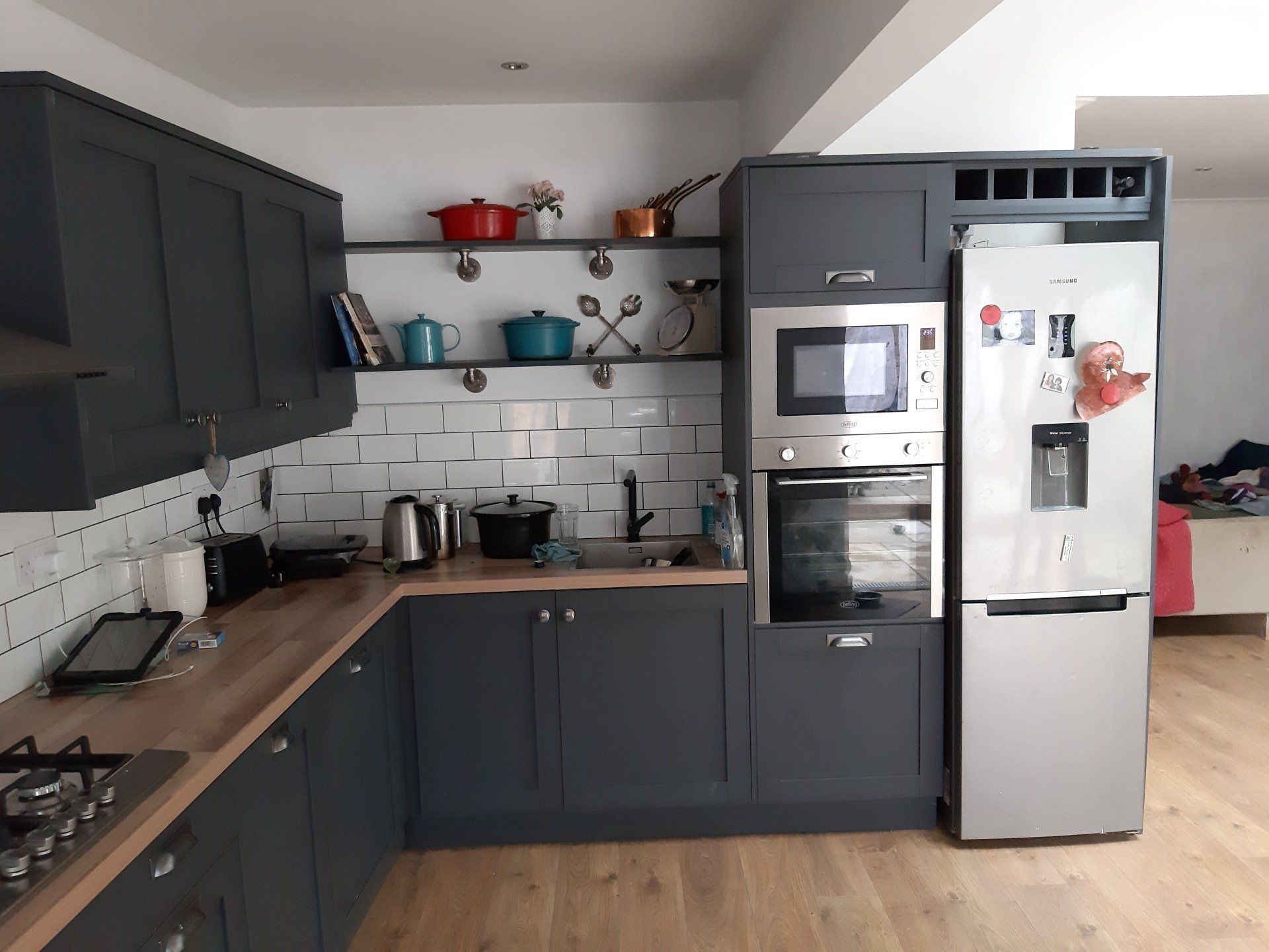super matt grey shaker kitchen