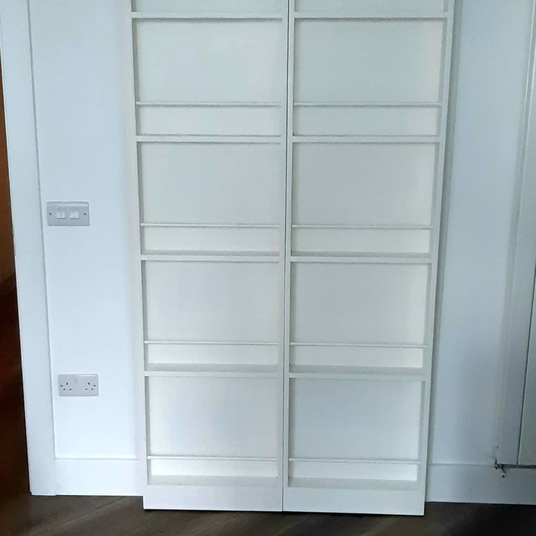 secret doors with shelving