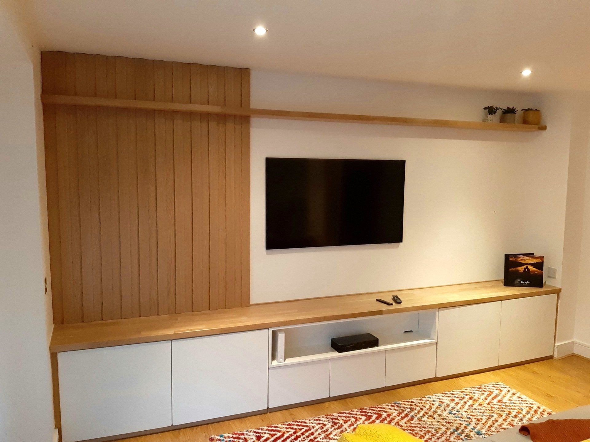 large display and storage shelving