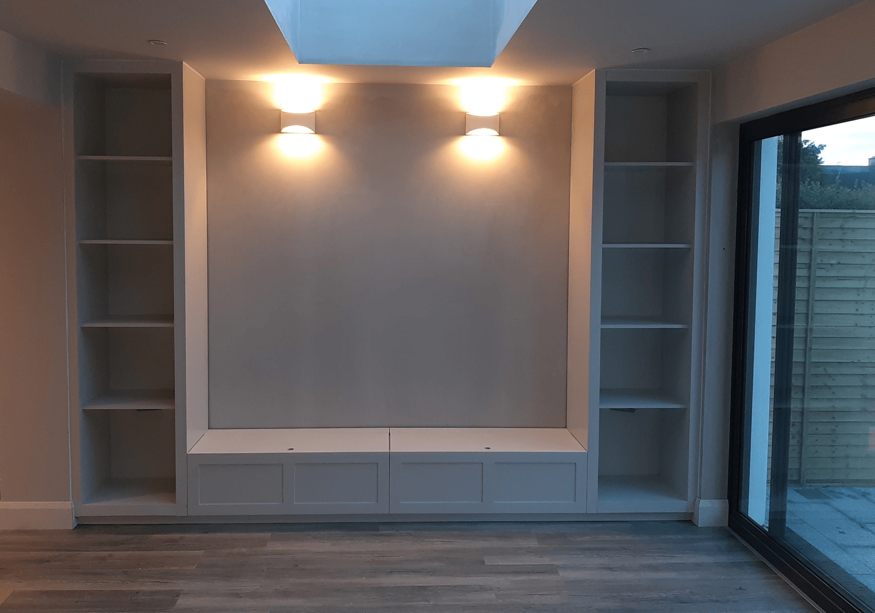 alcove units with lighting