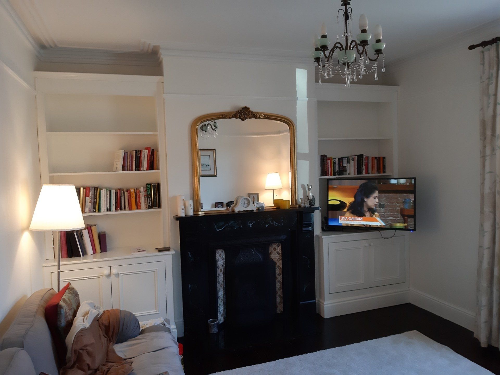 twin alcove units painted