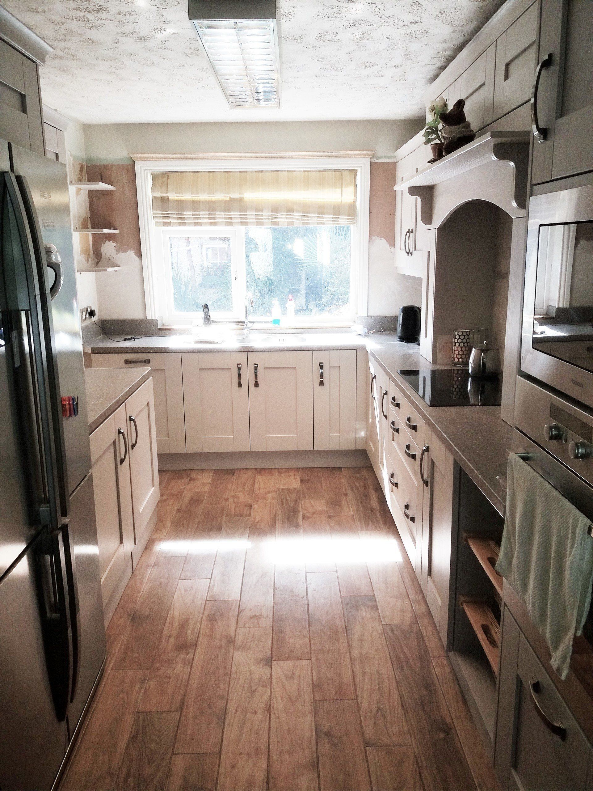 light grey kitchen units