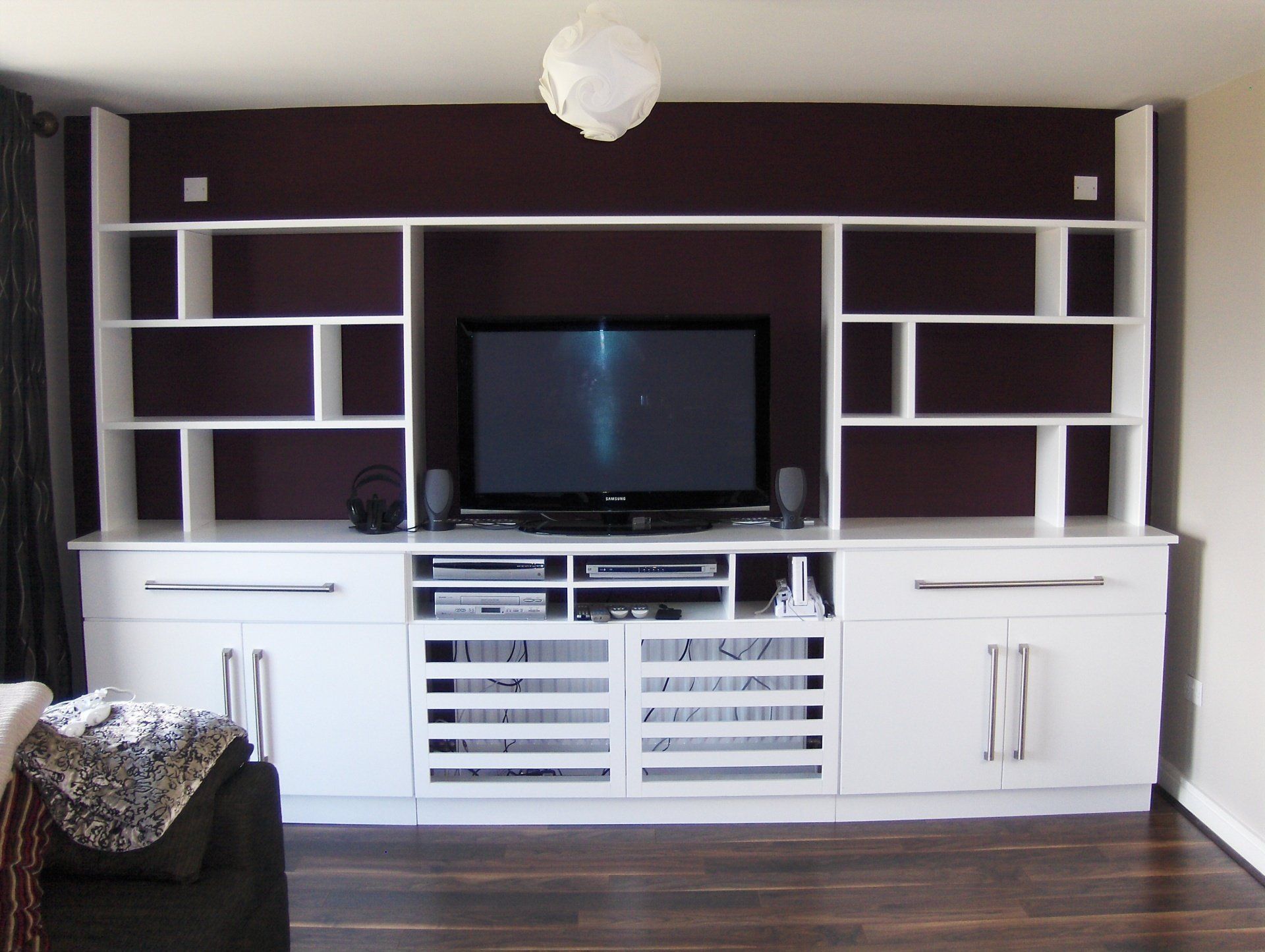 TV unit with shelving