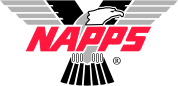 A logo for napps with an eagle on it.