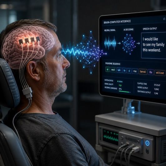 Tech News : Brain Implant Restores Speech To ALS Patient