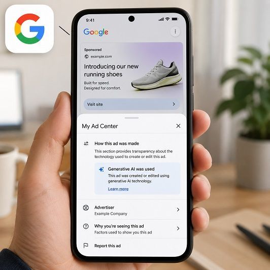 Tech News : Google Now Labels AI-Made Ads