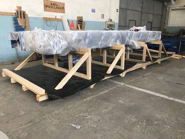 merce pronta per essere imballata