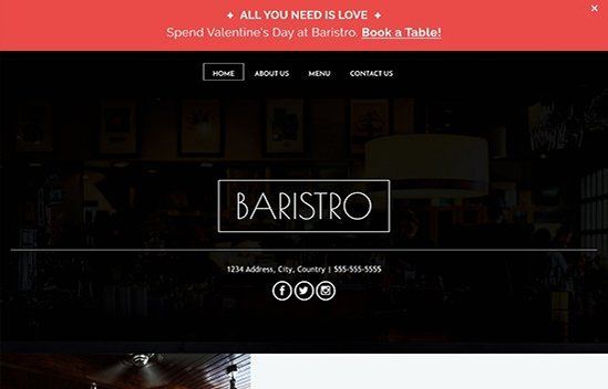valentines day reservation