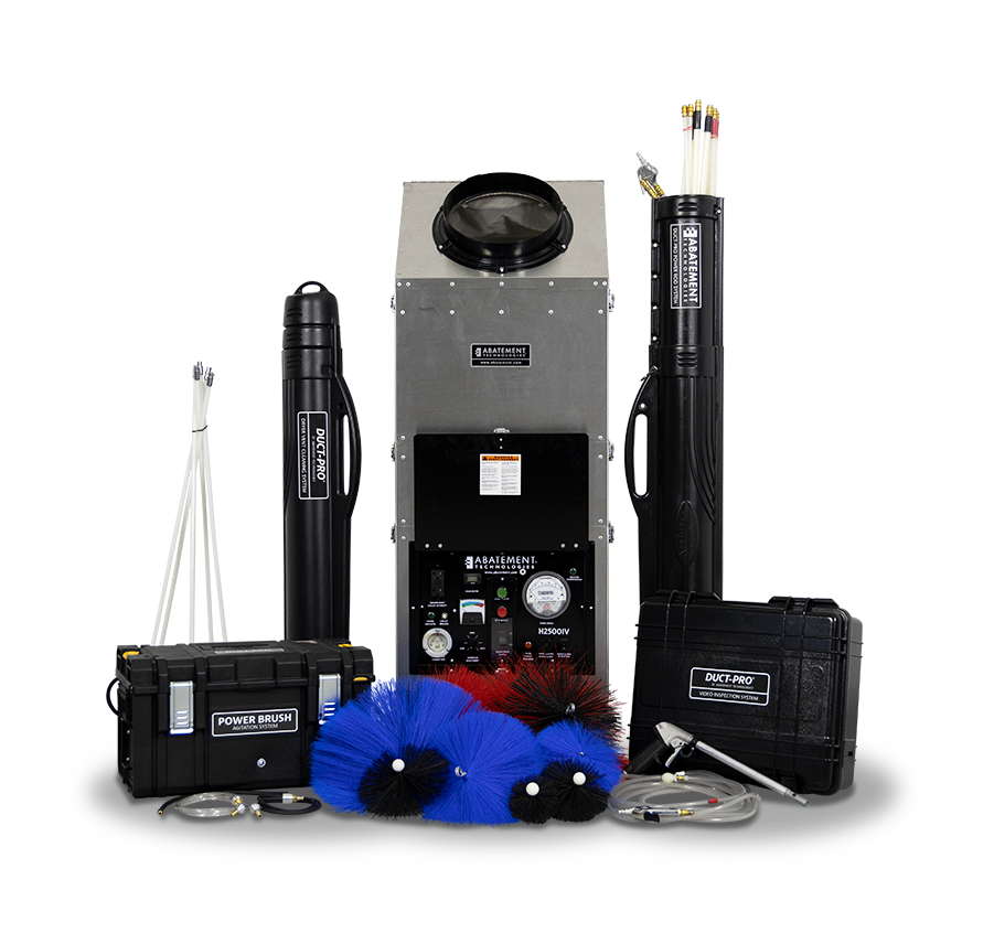 Abatement duct cleaning equipment