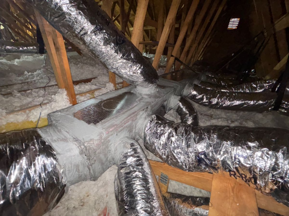 Repaired ductwork