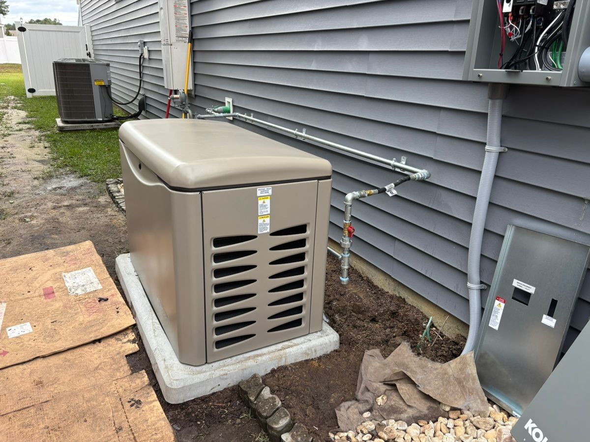 Standby generator installed by CTC
