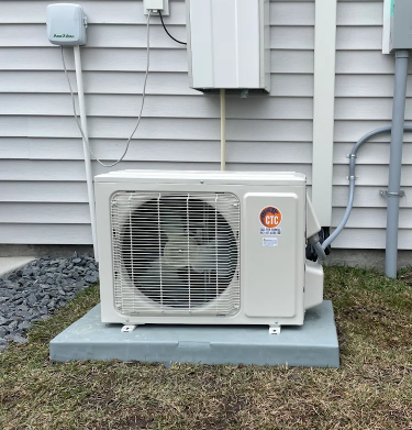 Mitsubishi mini-split heat pump installed by CTC