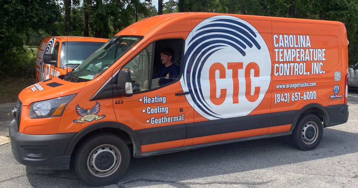 CTC's signature orange service trucks