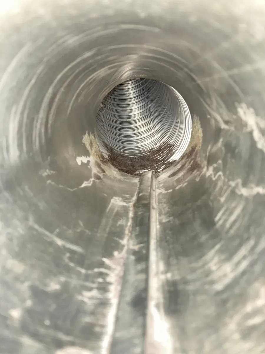 A clean dryer vent