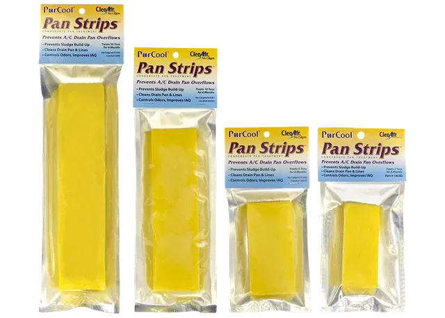 Condensate pan strip