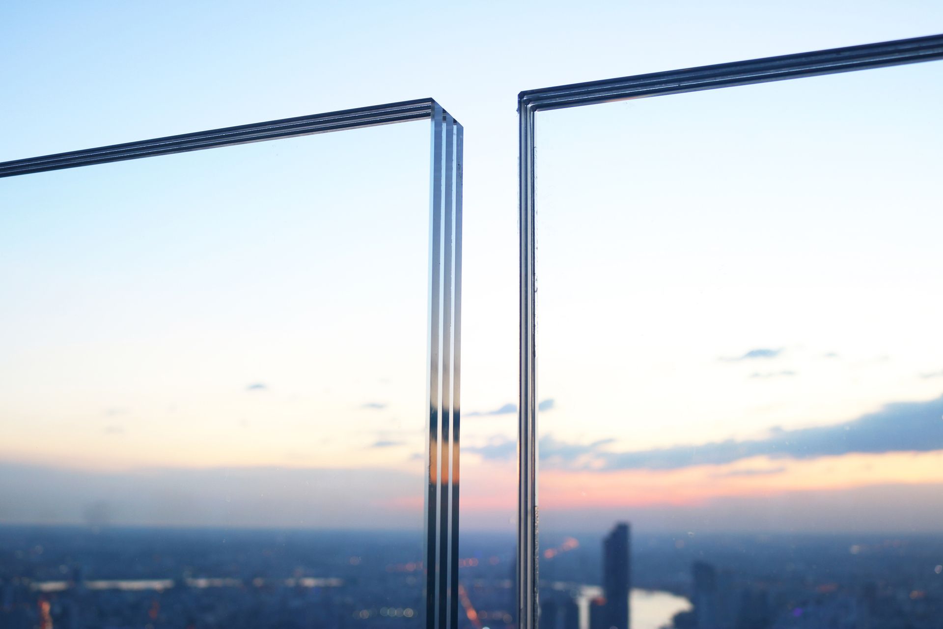 A view of a city from the top of a building - Seagrove, NC - Seagrove Glass Shop