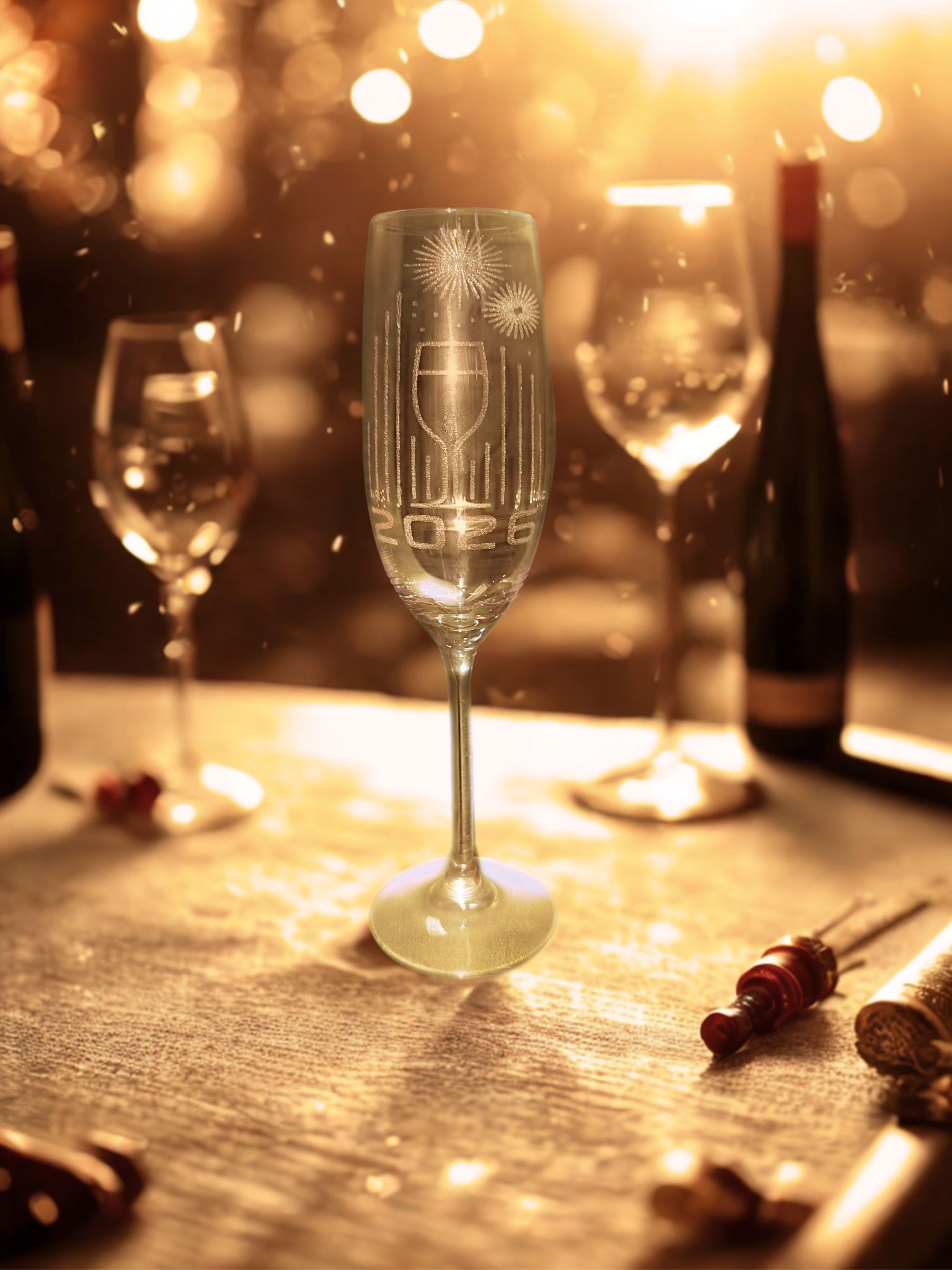 Nieuwjaar 2026 Glas