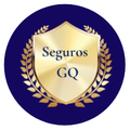 Un escudo dorado con las palabras seguros gq en él