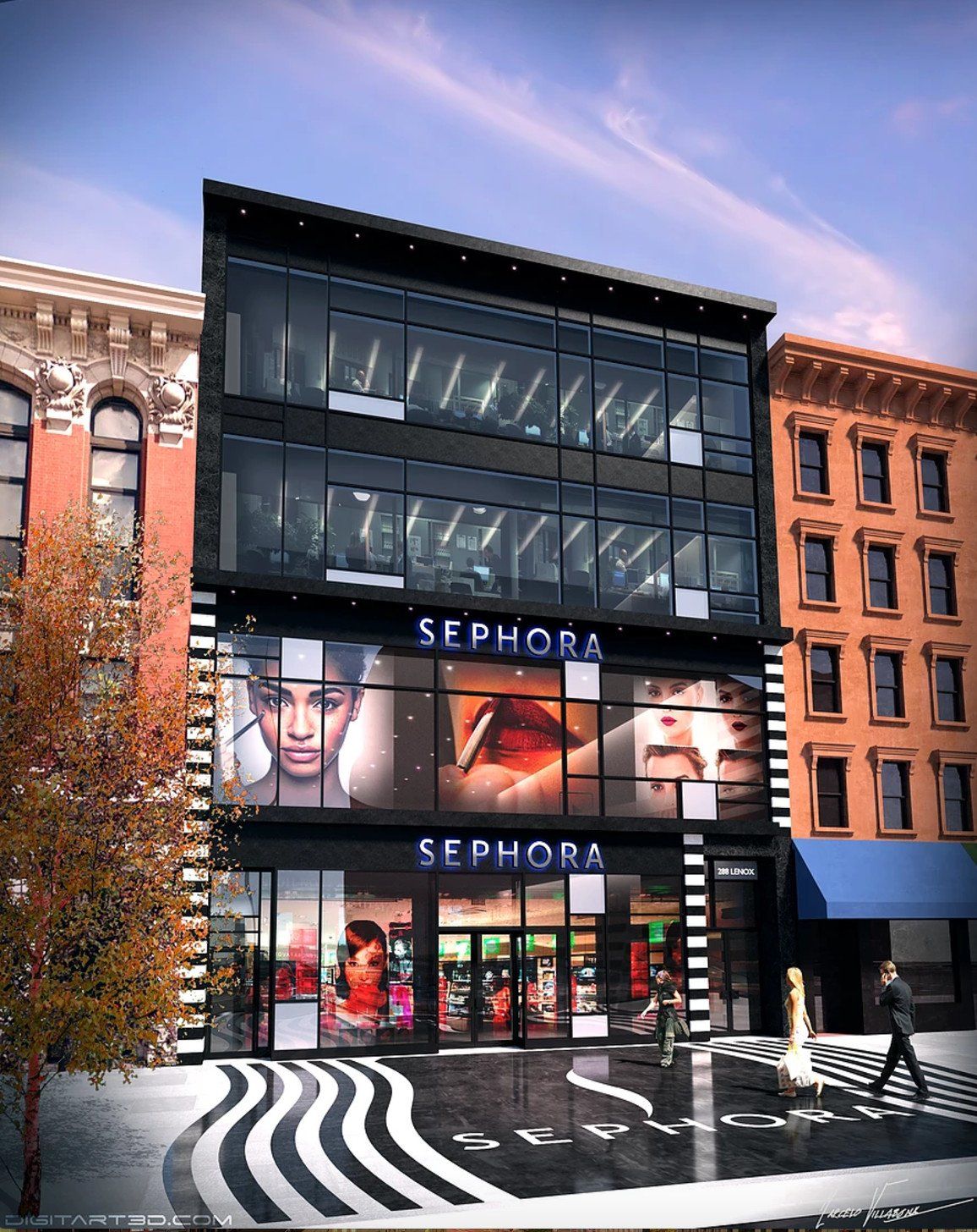 An artist 's impression of a sephora store