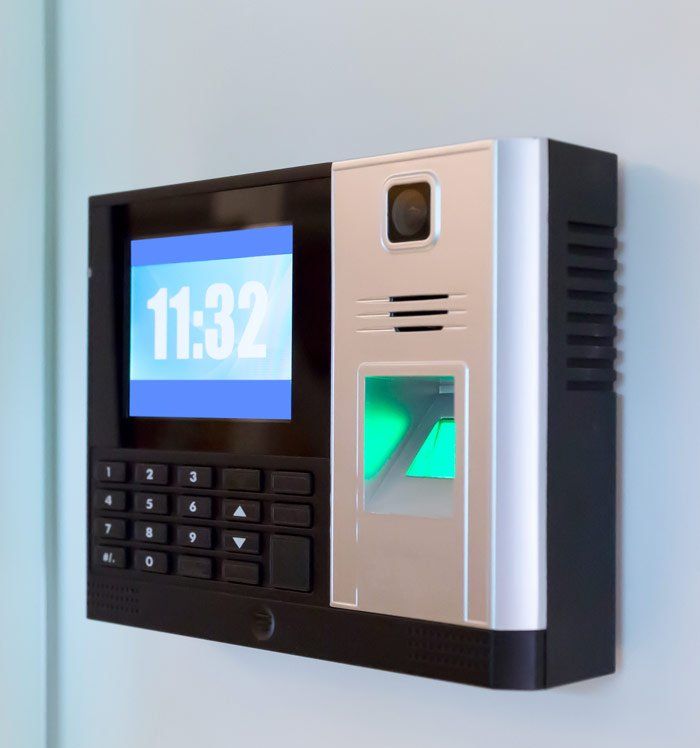 A clock with the time of 11:32 on it