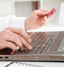 person on computer