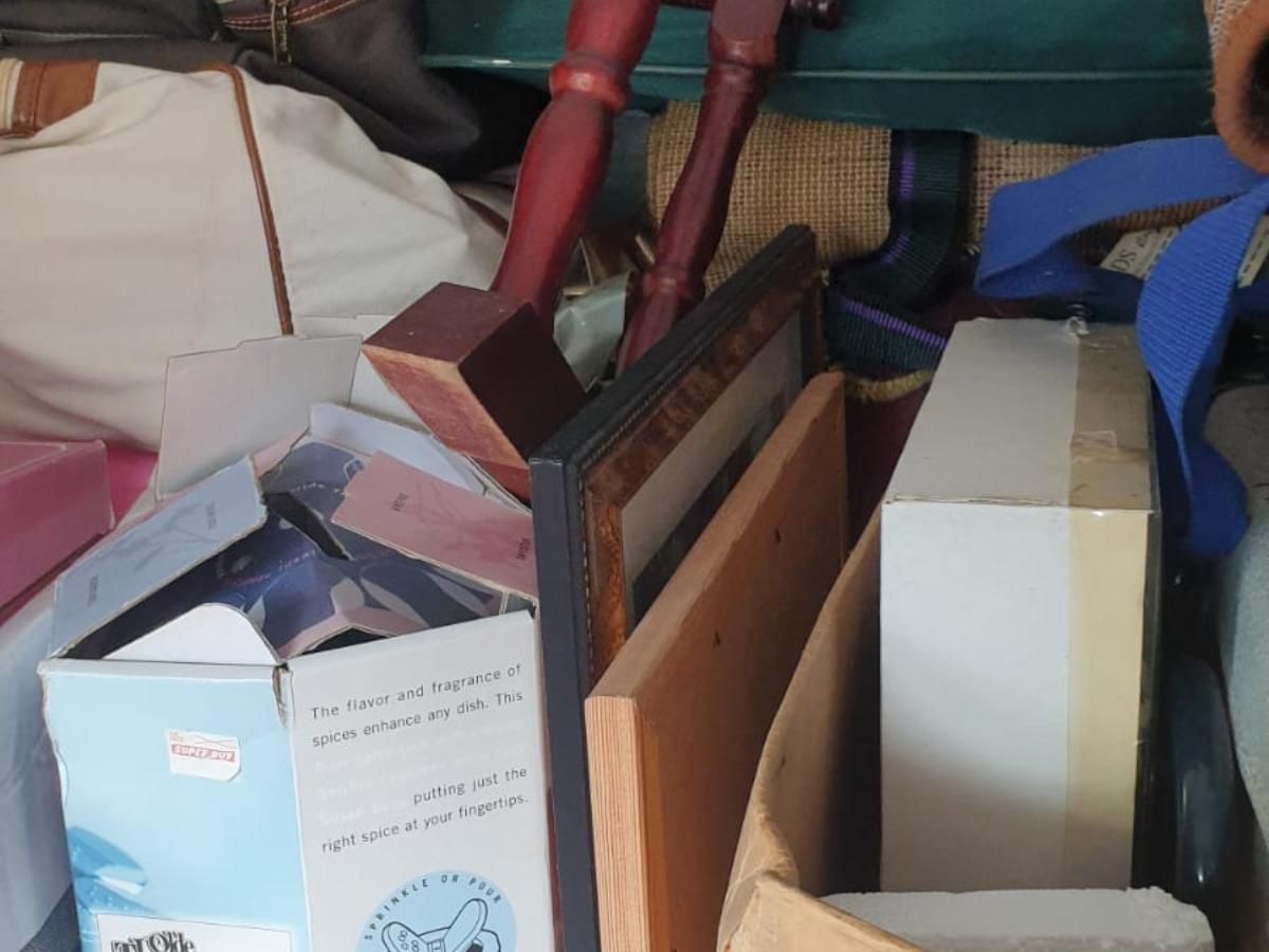 a hoarded house in Cardiff