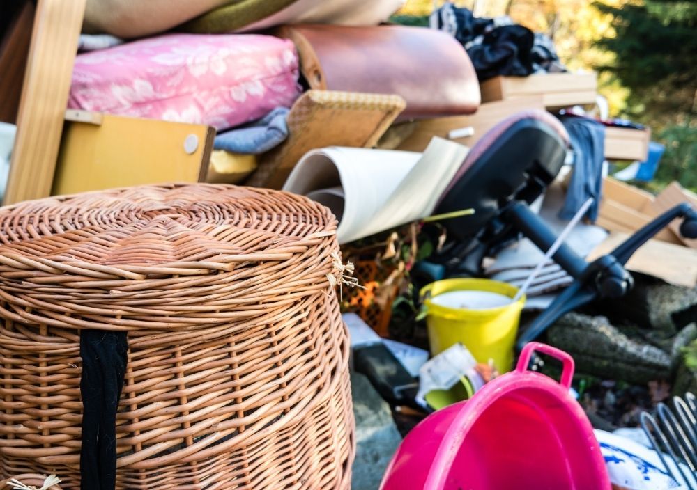 J&Z House Clearance Cardiff assessing a hoarded house