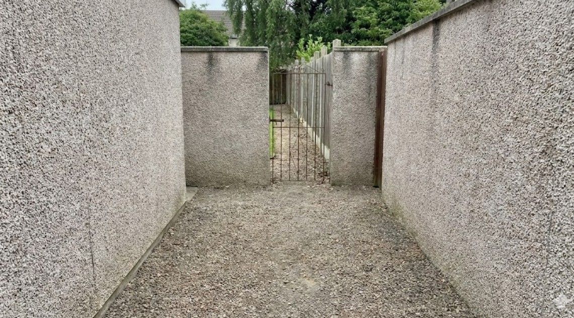 After the path and walls completely cleared by J&Z HOuse Clearance Cardiff, making the area accessible and neat again.