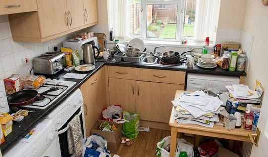 Before a kitchen hoarded House Clearance Pentrebane Cardiff