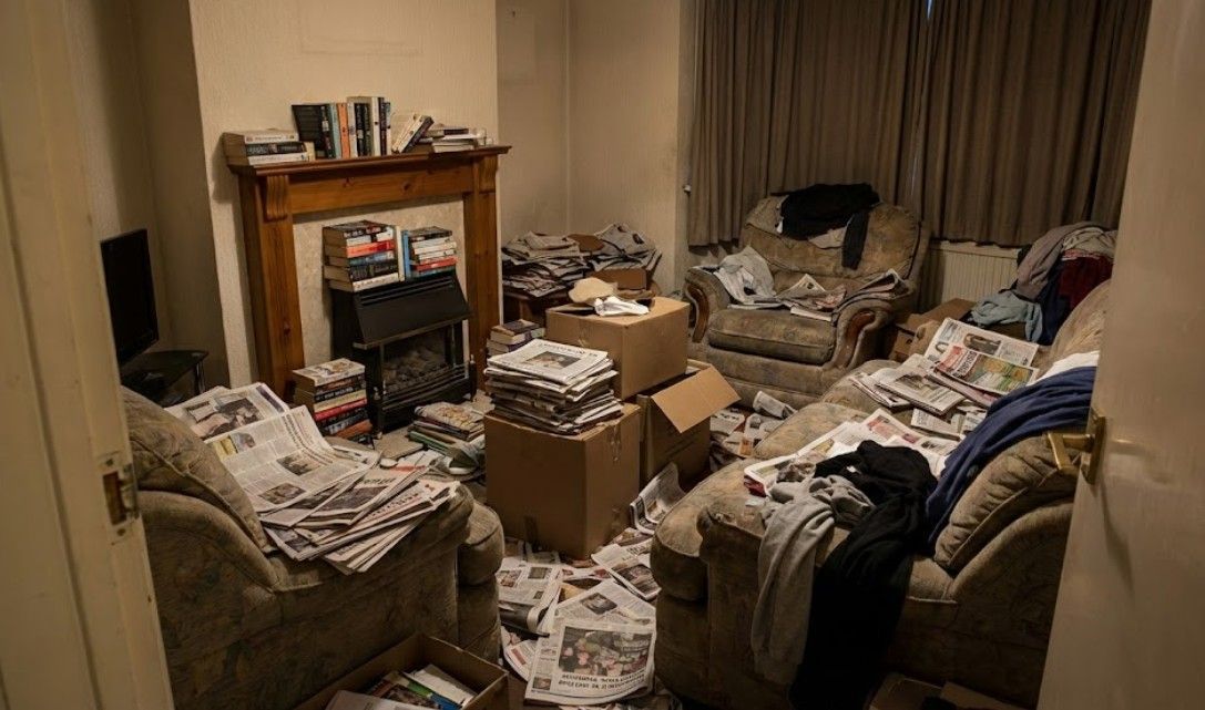 Before a living room House Clearance in  Cardiff