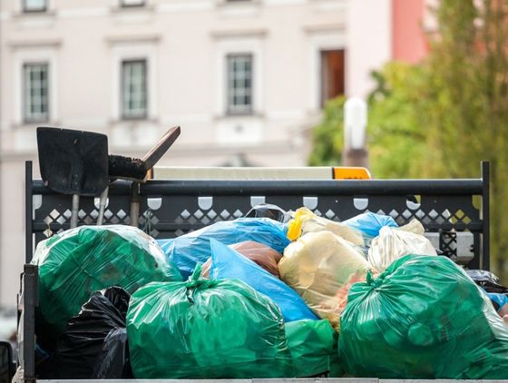 bags of rubbish collected by J&Z House Clearance Cardiff