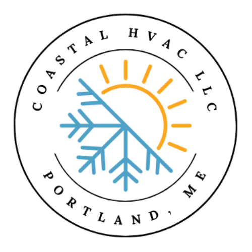 A logo for coastal hvac llc portland me