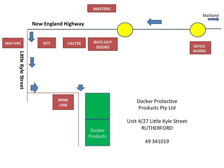 Workshop Location Map - Docker Protective Products - Custom Designed Canopies in Hunter Valley