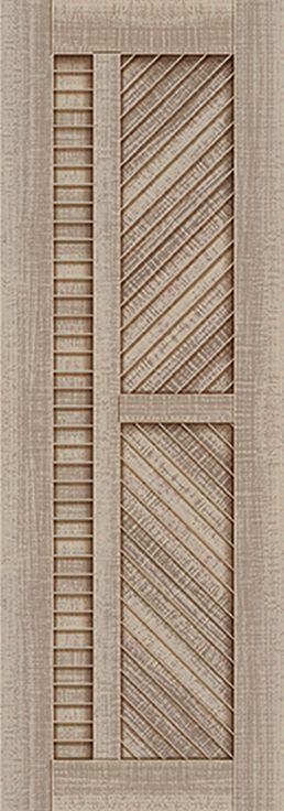 一扇帶有圖案的淺棕色木門特寫