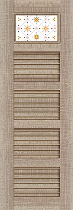 一扇帶有圖案的木門的特寫