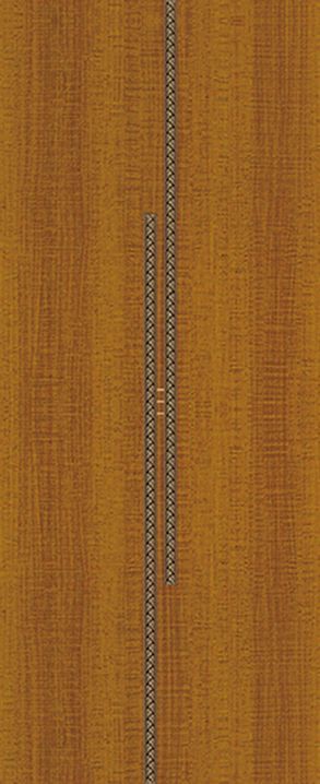 一扇上面有鏈條圖案的棕色木門特寫