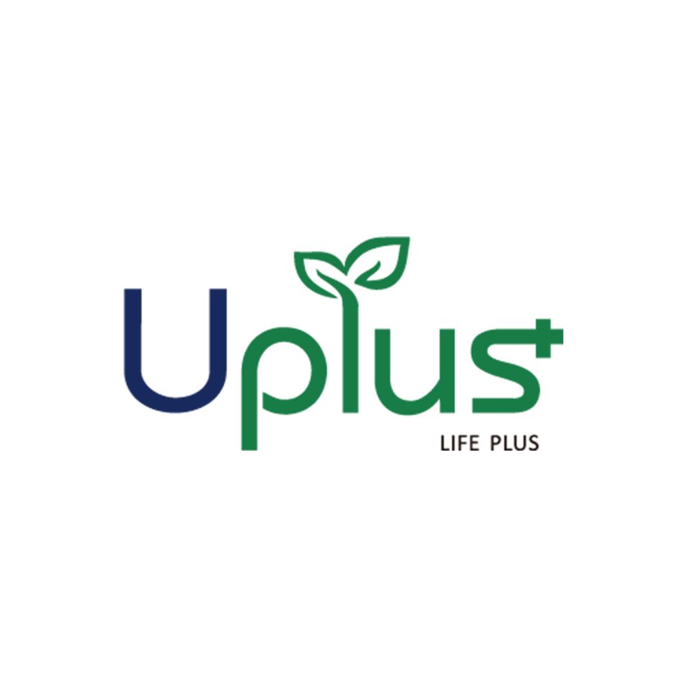 這是一家名為upplus life plus的公司的標誌