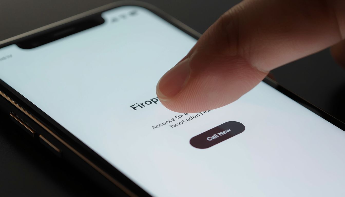 Close-up of a smartphone displaying a fast, conversion-focused website interface
