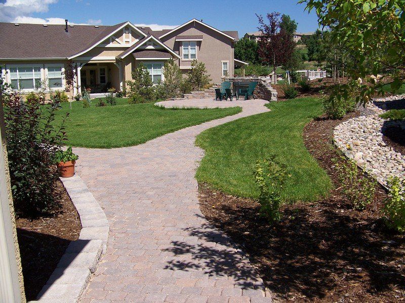 Residential Outdoor Pathway — Colorado Springs, CO — Green Thumb Commercial Grounds Maintenance Inc.