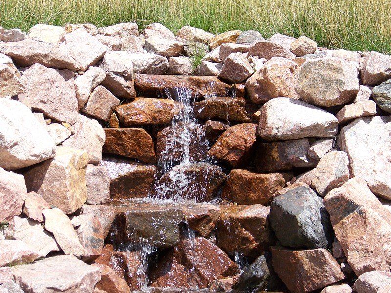 Stone Pond Fountain — Colorado Springs, CO — Green Thumb Commercial Grounds Maintenance Inc.