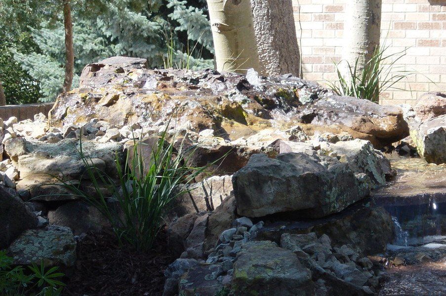 Backyard Stones — Colorado Springs, CO — Green Thumb Commercial Grounds Maintenance Inc.