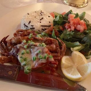 Scallop Dinner Plate at Local Seafood Restaurant