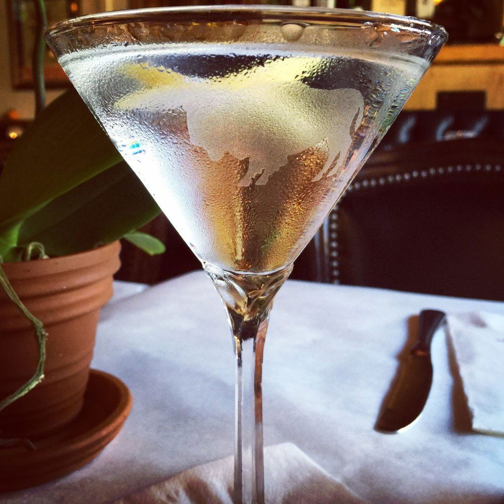Martini in Buffalo Embossed Glass