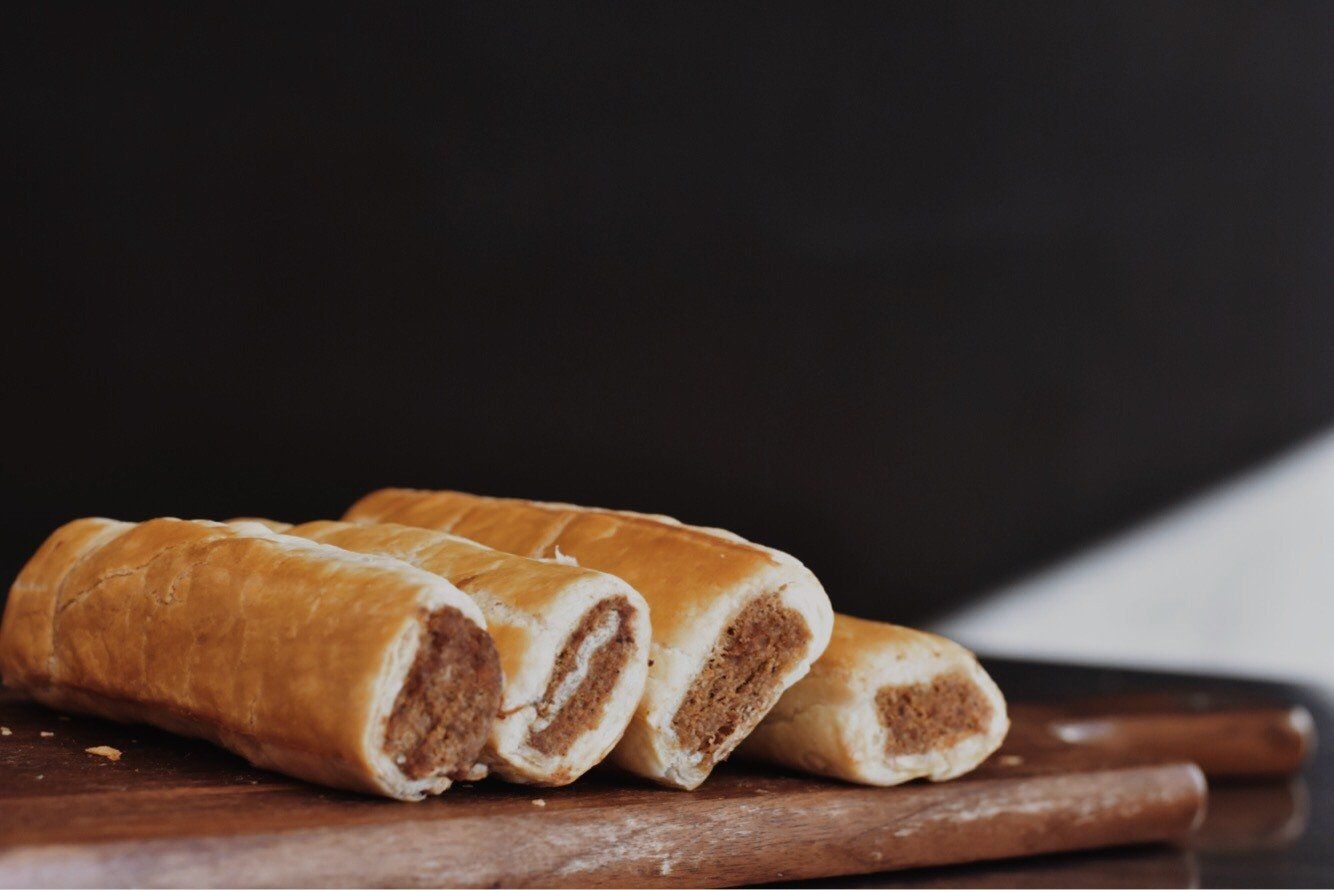Beef Sausage Rolls - Crispy, buttery pastry enveloping a flavorful, seasoned beef sausage. A hearty, delicious bite for any time of day!