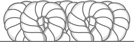 A black and white illustration of a Berber carpet